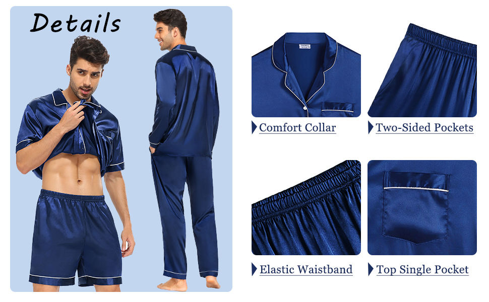 Men Satin Pajama sets