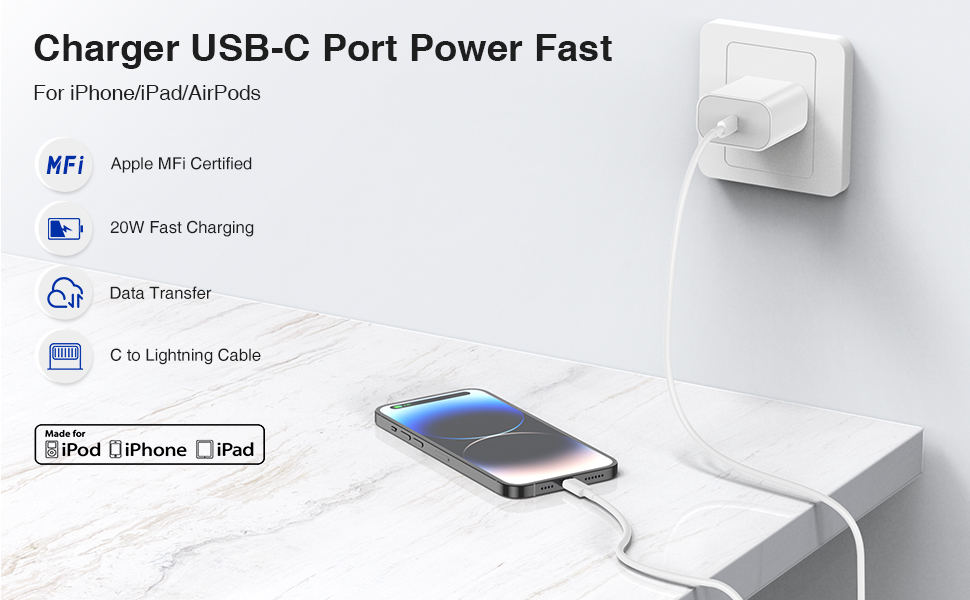 Charger USB-C Port Power Fast