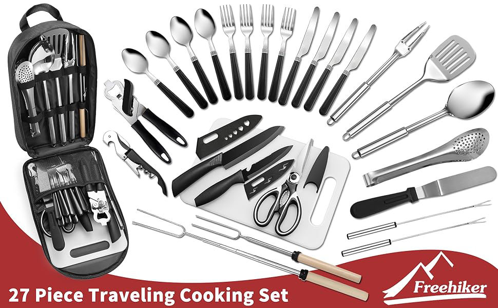 camping cooking utensils set cooking utensils camping portable cooking utensil set