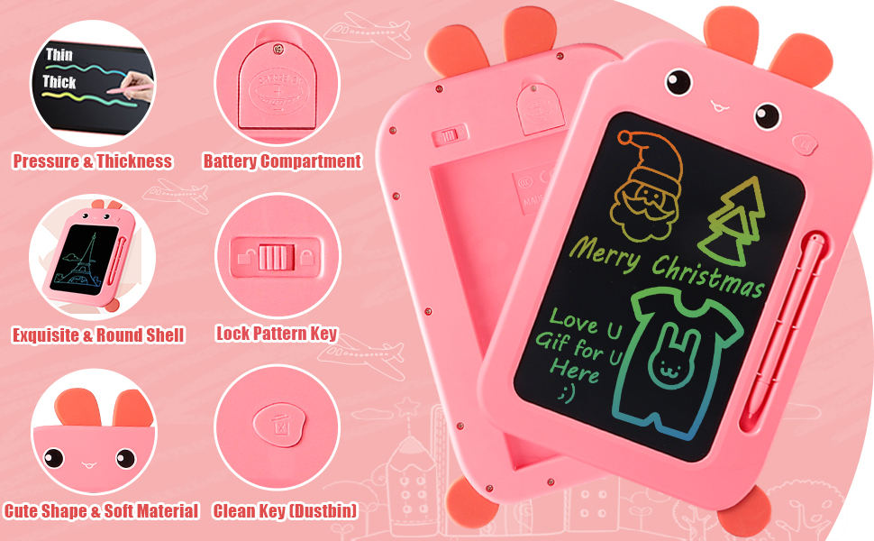 Cute Pink Lcd Writing Tablet