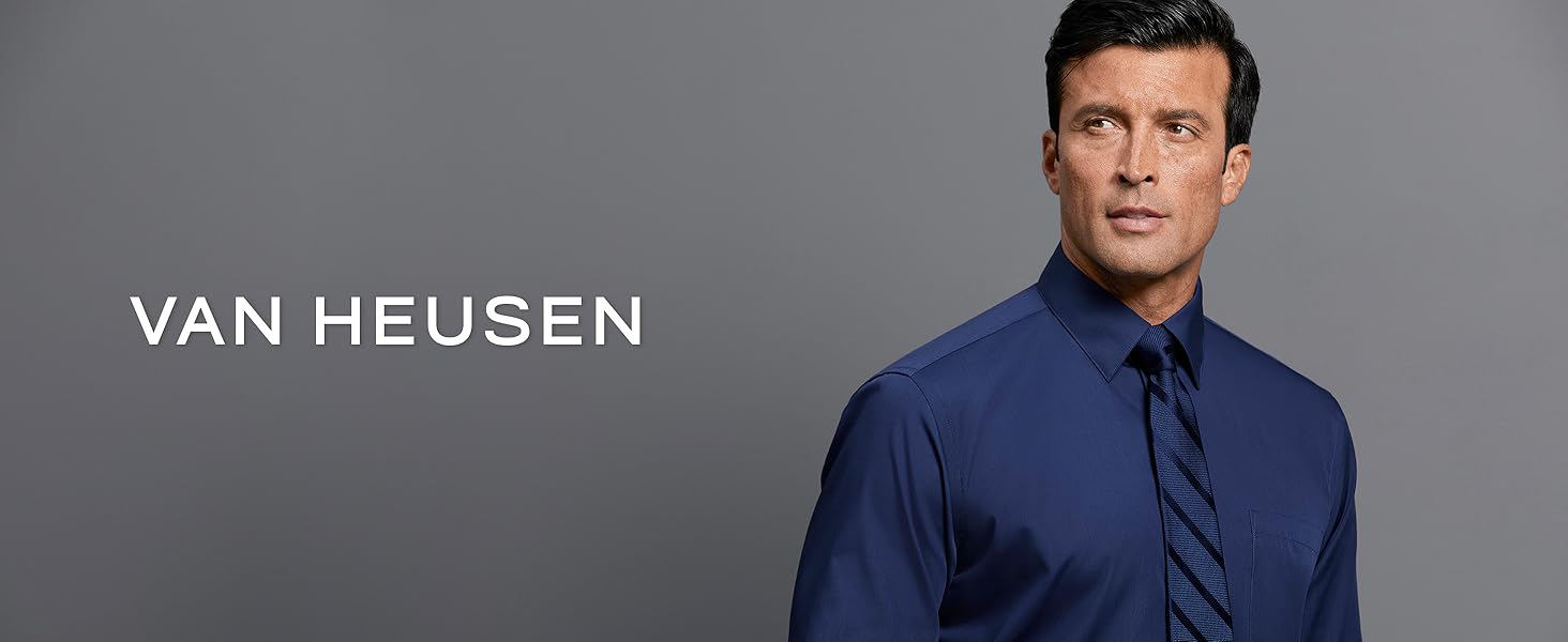 Van Heusen Lux Sateen Stretch Dress Shirt