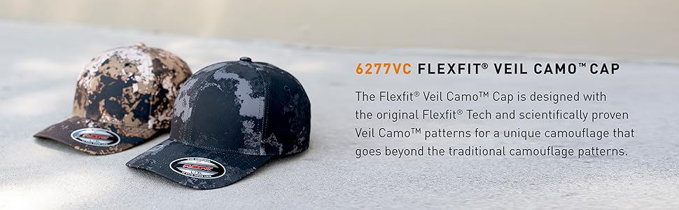 6277VC, Flexfit Veil Camo Cap