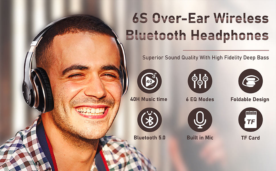 Bluetooth Headphones Over Ear