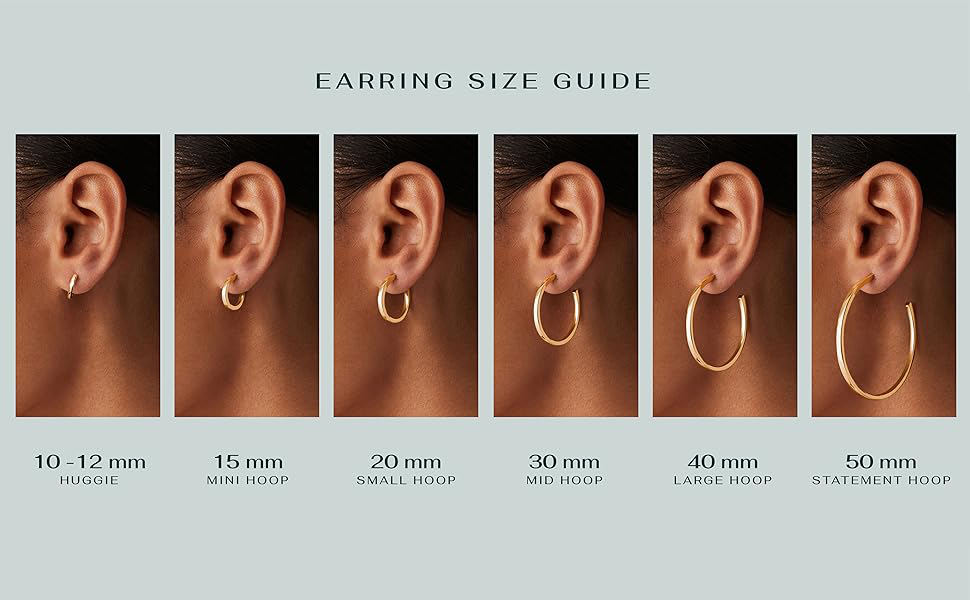 Earrings Size Guide